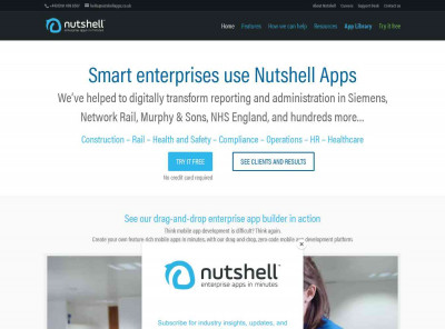 Nutshell Apps: Bespoke enterprise apps in minutes Nutshell Apps: Bespoke enterprise apps in minutes