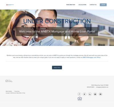 the ANBTX Mortgage and Home Loan Portal the ANBTX Mortgage and Home Loan Portal