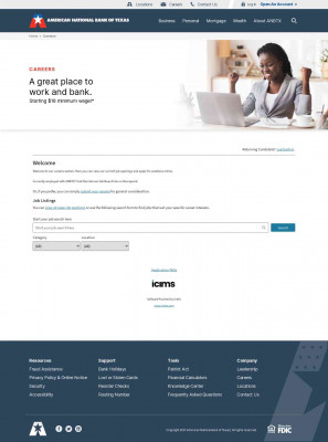 American National Bank of Texas | Careers Center | Welcome American National Bank of Texas | Careers Center | Welcome
