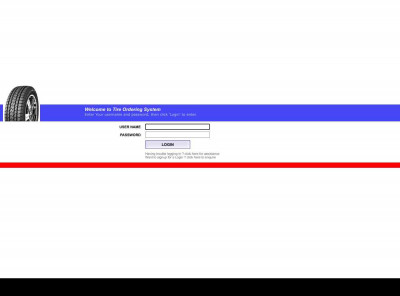 Online Tire Ordering - Login Online Tire Ordering - Login