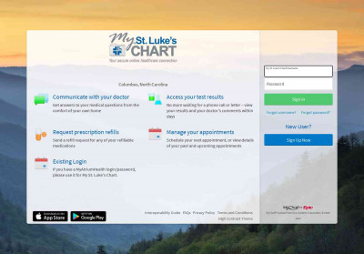 My St. Luke's Chart - Login Page My St. Luke's Chart - Login Page