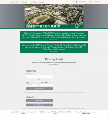 USF Parking and Transportation Services - Customer Login USF Parking and Transportation Services - Customer Login