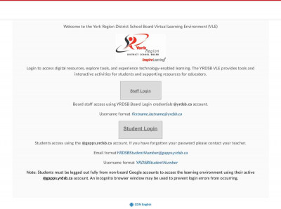 Login - York Region DSB Login - York Region DSB
