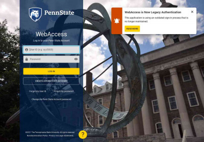 Penn State WebAccess Secure Login Penn State WebAccess Secure Login
