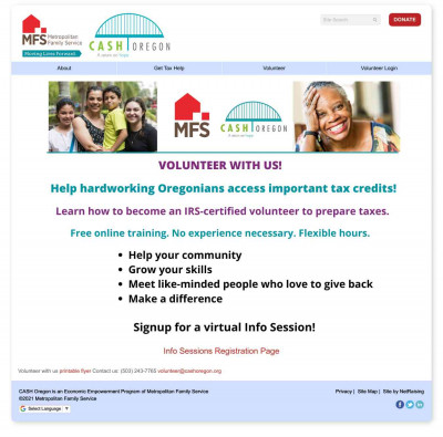 Returning Volunteer Tax Preparer Training - CASH Oregon Returning Volunteer Tax Preparer Training - CASH Oregon