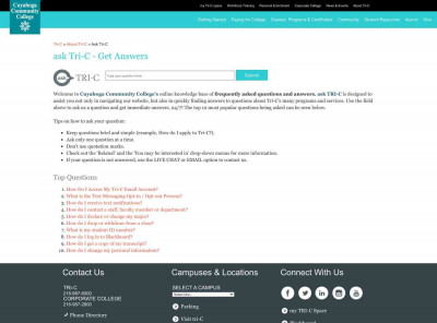 Create or Change Password - Ask Tri-C Create or Change Password - Ask Tri-C
