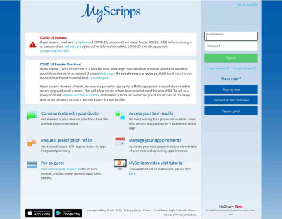 MyScripps - Login Page MyScripps - Login Page