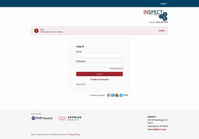 Login - INSPECT | Errors Exist. Continue page navigation to ... Login - INSPECT | Errors Exist. Continue page navigation to ...
