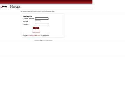JPay - Facility: Login JPay - Facility: Login
