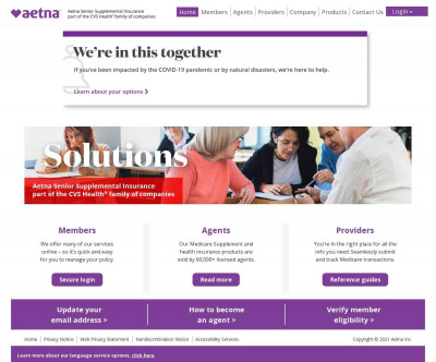 Member Secure Login - Aetna Senior Products Member Secure Login - Aetna Senior Products