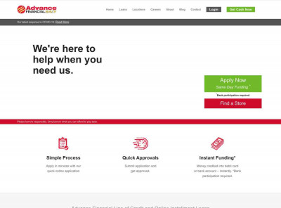 Get Online Loan Up to $4000 - Advance Financial Get Online Loan Up to $4000 - Advance Financial