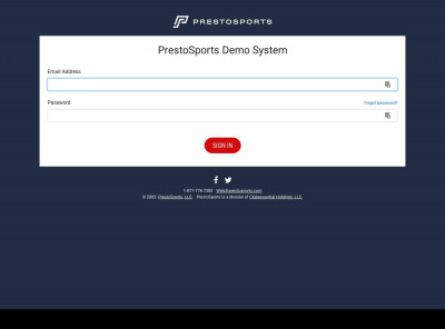 PrestoSports Demo PrestoSports Demo