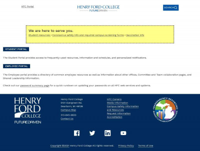 HFC Portal - Henry Ford College HFC Portal - Henry Ford College