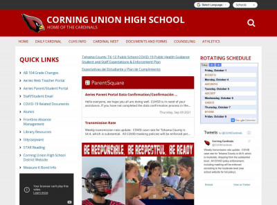 Corning Union High School Corning Union High School