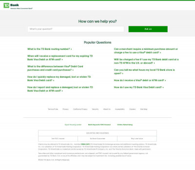 How do I get information about my TD Go Card account? How do I get information about my TD Go Card account?
