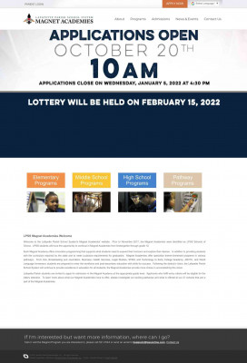 Home Page - Lafayette Parish School System Magnet ... Home Page - Lafayette Parish School System Magnet ...