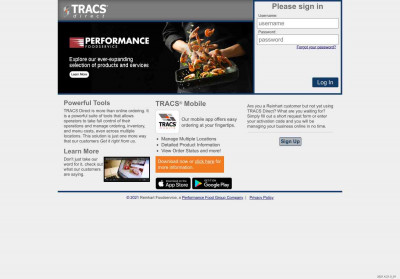 TRACS Direct® Login TRACS Direct® Login