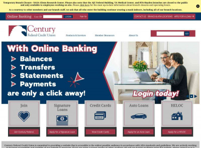 Century Federal Credit Union - Together We're Better! Century Federal Credit Union - Together We're Better!