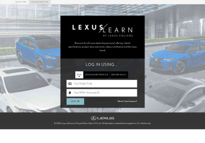 Login | LexusLearn Login | LexusLearn