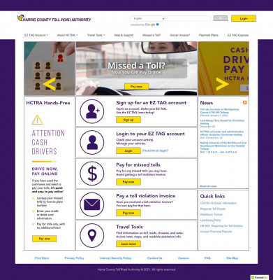 Login - HCTRA — Harris County Toll Road Authority Login - HCTRA — Harris County Toll Road Authority