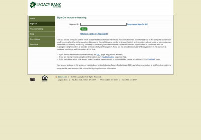 Legacy Bank Legacy Bank