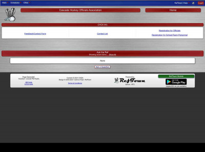 Cascade Hockey Officials Association Cascade Hockey Officials Association