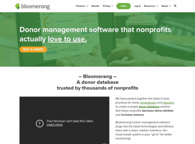 Bloomerang: an ideal alternative to DonorSnap Bloomerang: an ideal alternative to DonorSnap