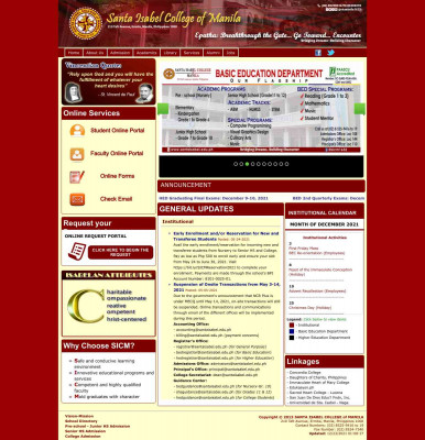 SICM-BED REPORT CARD - Santa Isabel College SICM-BED REPORT CARD - Santa Isabel College