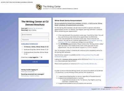 The Writing Center at CU Denver/Anschutz The Writing Center at CU Denver/Anschutz