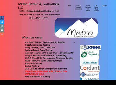 Metro Testing And Evaluations Llc - Broomfield, Co - Drug ... Metro Testing And Evaluations Llc - Broomfield, Co - Drug ...