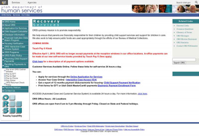 State of Utah - Office of Recovery Services State of Utah - Office of Recovery Services
