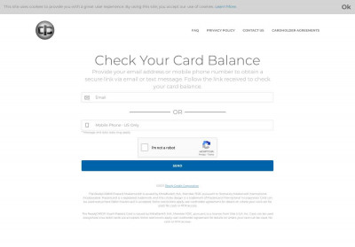 ReadyCARD® Balance and Transaction History ReadyCARD® Balance and Transaction History