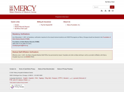 My Mercy Chart - Chicago My Mercy Chart - Chicago