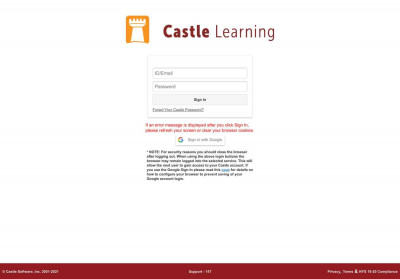 Castle Learning Castle Learning
