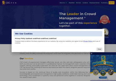 CSC USA - The Leader in Crowd Management CSC USA - The Leader in Crowd Management