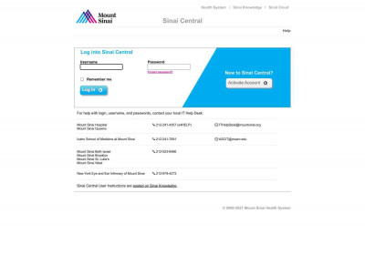 Sinai Central - Icahn School of Medicine at Mount Sinai Sinai Central - Icahn School of Medicine at Mount Sinai