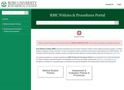 RMC Policies & Procedures Portal RMC Policies & Procedures Portal