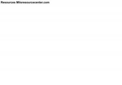 Step 1 Login - MIIS Resource Center Step 1 Login - MIIS Resource Center