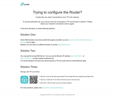 Trying to configure the Router? | TP-Link Trying to configure the Router? | TP-Link