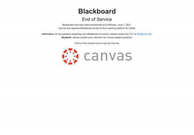Blackboard End of Service Blackboard End of Service