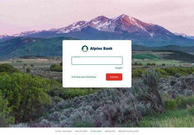 Login · Alpine Bank Login · Alpine Bank