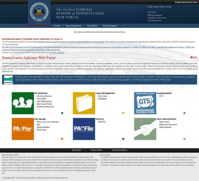 Case Information - Pennsylvania's Unified Judicial System Case Information - Pennsylvania's Unified Judicial System