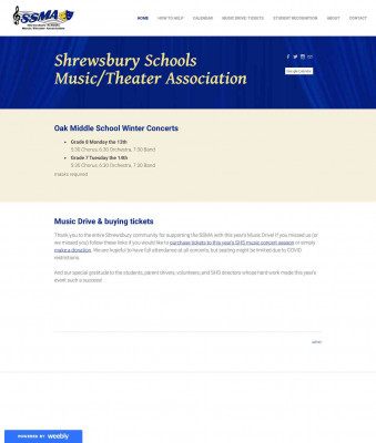 Contact - SSMA: The Shrewsbury Schools Music/Theater Assoc. Contact - SSMA: The Shrewsbury Schools Music/Theater Assoc.