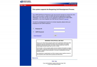Frequently Asked Questions - USPS eREASSIGN Frequently Asked Questions - USPS eREASSIGN