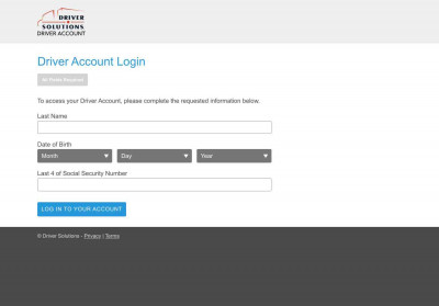 Driver Account Login - Driver Solutions Driver Account Login - Driver Solutions