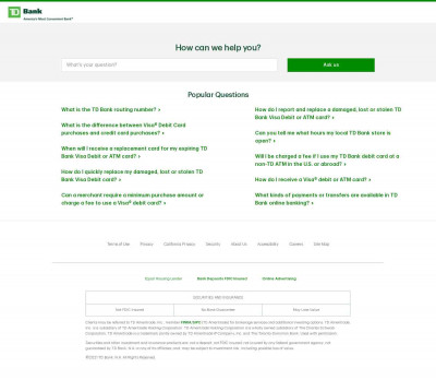How do I get information about my TD Go Card account? How do I get information about my TD Go Card account?