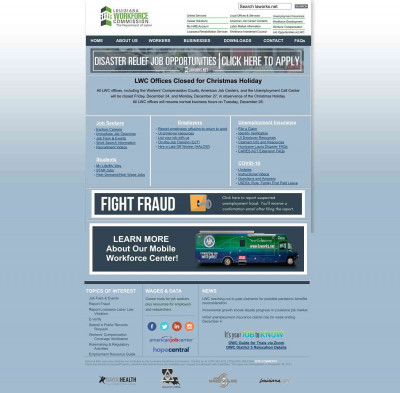 Louisiana Workforce Commission: LAWorks Homepage Louisiana Workforce Commission: LAWorks Homepage