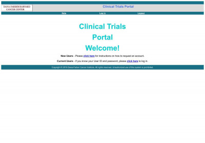 Clinical Trials Welcome Page Clinical Trials Welcome Page