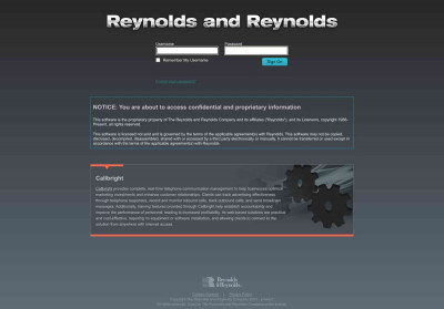 Reynolds and Reynolds: Login Reynolds and Reynolds: Login