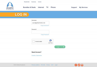 AtlanticBB.com: Log In | My Services AtlanticBB.com: Log In | My Services